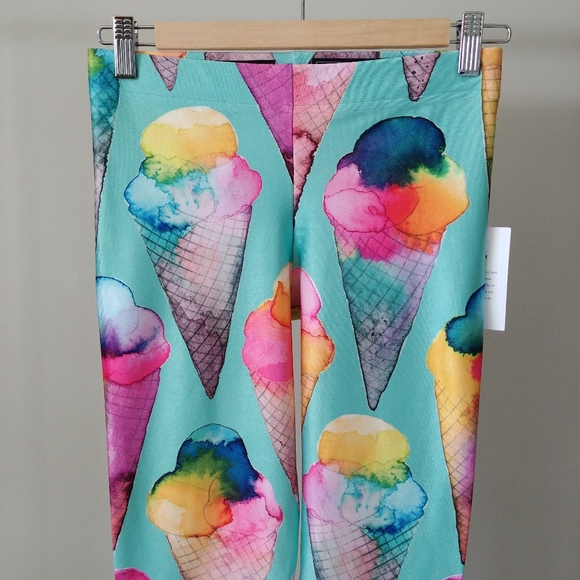 Nuvango Ice Cream Print Leggings by Ninola Size Medium - Picture 6 of 16